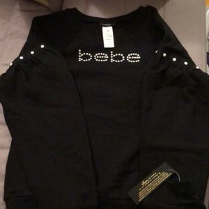 Pearl embossed sweatshirt